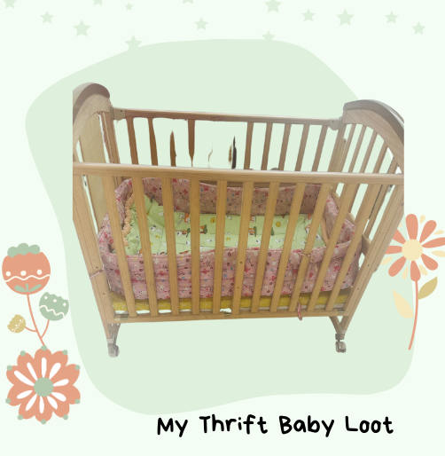 Preloved wooden baby cot ( Mumbai )